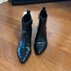 Black booties size 9